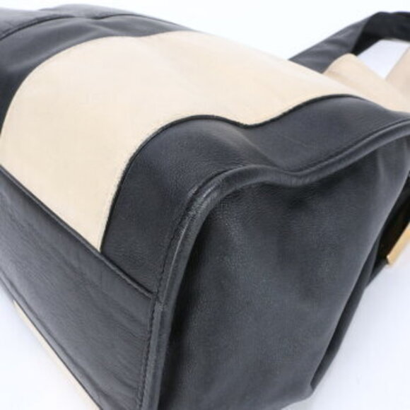 Chloe beach bag leather Shoulder Bag tote black - Picture 9 of 14